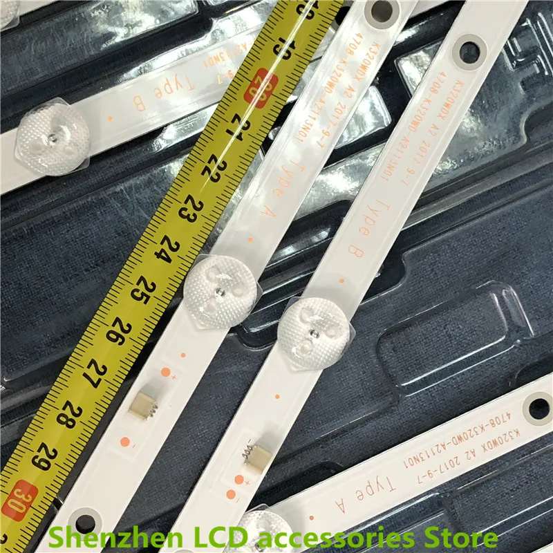 6LED LED backlight strip for For K320WDX A1 A2 4708-K320WD-A2113N01 A1113N11 A B type   100%NEW  A+B