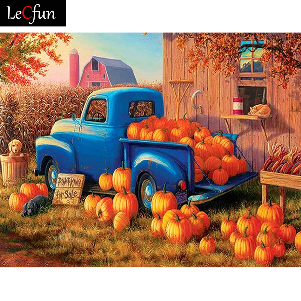 Набор для алмазной живописи LeCfun взрослых полный набор творчества пикапа на