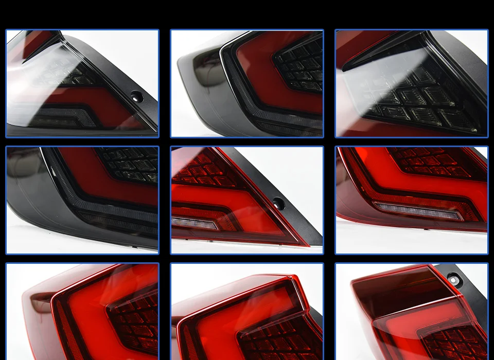 Автомобильный Стайлинг задний фонарь для Honda Civic задние светильник s- Civic X светодиодный фонарь светильник светодиодный динамический сигнала поворота Стоп-сигнал заднего хода авто