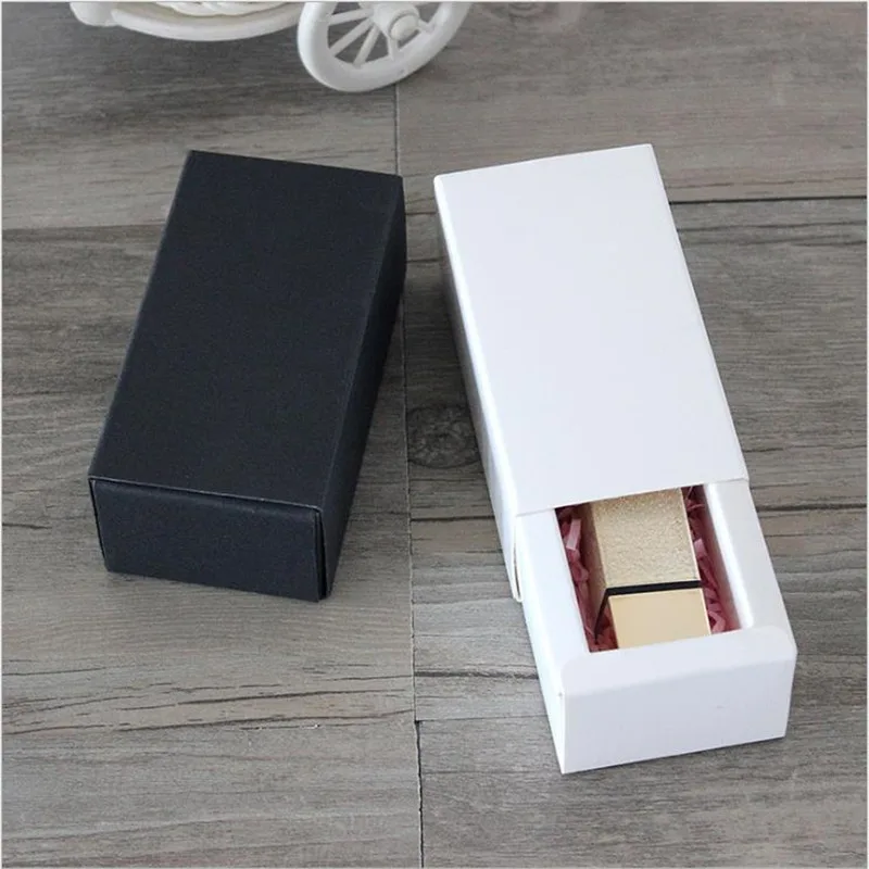 

10pcs/lot Kraft Paper Box Lip Gloss Packaging Drawer Jewelry Mini Gift Box 2 Sizes Lipstick Box Packaging