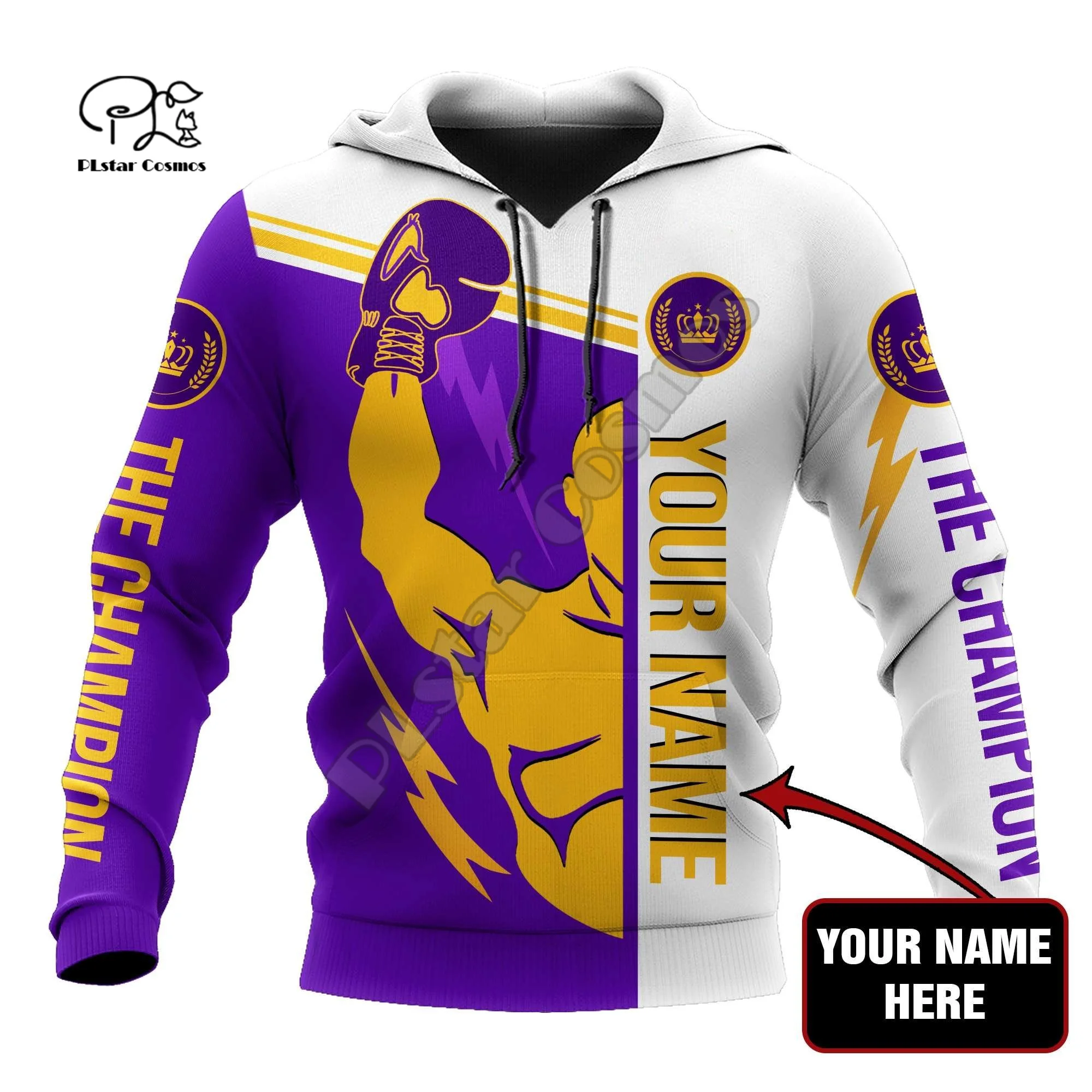 NewFashion Cosplay Sports Boxing Fighting Champion Sportswear Tracksuit 3DPrint Men/Women Funny Autumn Casual Jacket Hoodies B-4