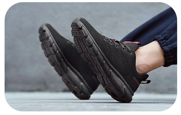 Autumn MEN'S SHOES Lightweight Breathable Fly Woven Running Shoes Men Athletic Shoes Barefoot Ultra-Light nan pao xie Walking Sh