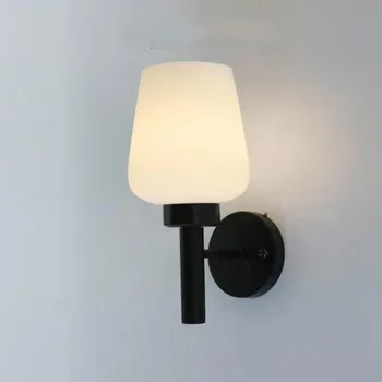 

Modern Simple Black Wall Lamp E27 Living Room Hotel Corridor Led Glass Wall Light Industrial Decor Lighting Fixtures For Home