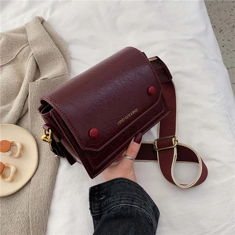 

New Arrival Textured Bag Women's 2019 New Style Simple INS Shoulder Versatile Popular Fashion Broadband Shoulder Bag Fashion