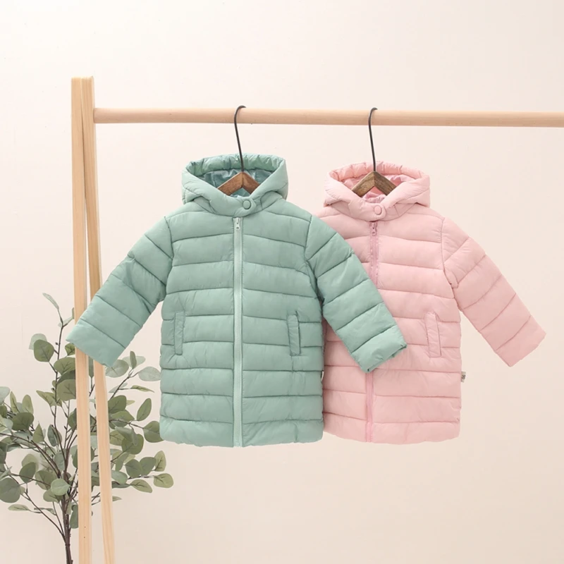  Baby Girl Boys Winter Coats & Jacket Kids Zipper Hoodie Fashion Thick Warm Winter Outerwear Boy Gir