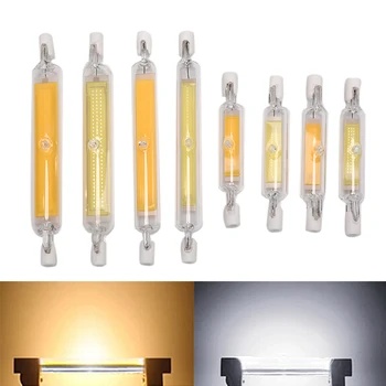 

1pc 78mm/118mm R7S COB LED Lamp Bulb Glass Tube for Replace Halogen Light