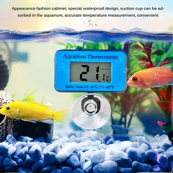 

Aquarium Thermometer Digital Submersible Temperature Gauge With Suction Cup Digital Fish Tank Thermometer Monitor Helper