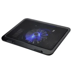 Coussin de refroidissement pour ordinateur portable 12 '' 14'', un grand ventilateur à lumière LED 