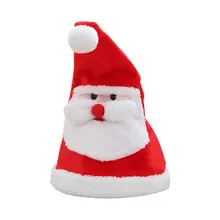 Шляпа Санты, электрическая Рождественская шапка с светильник, подсвечиваемые качели для танцев, праздничные и вечерние принадлежности, подарки для детей
