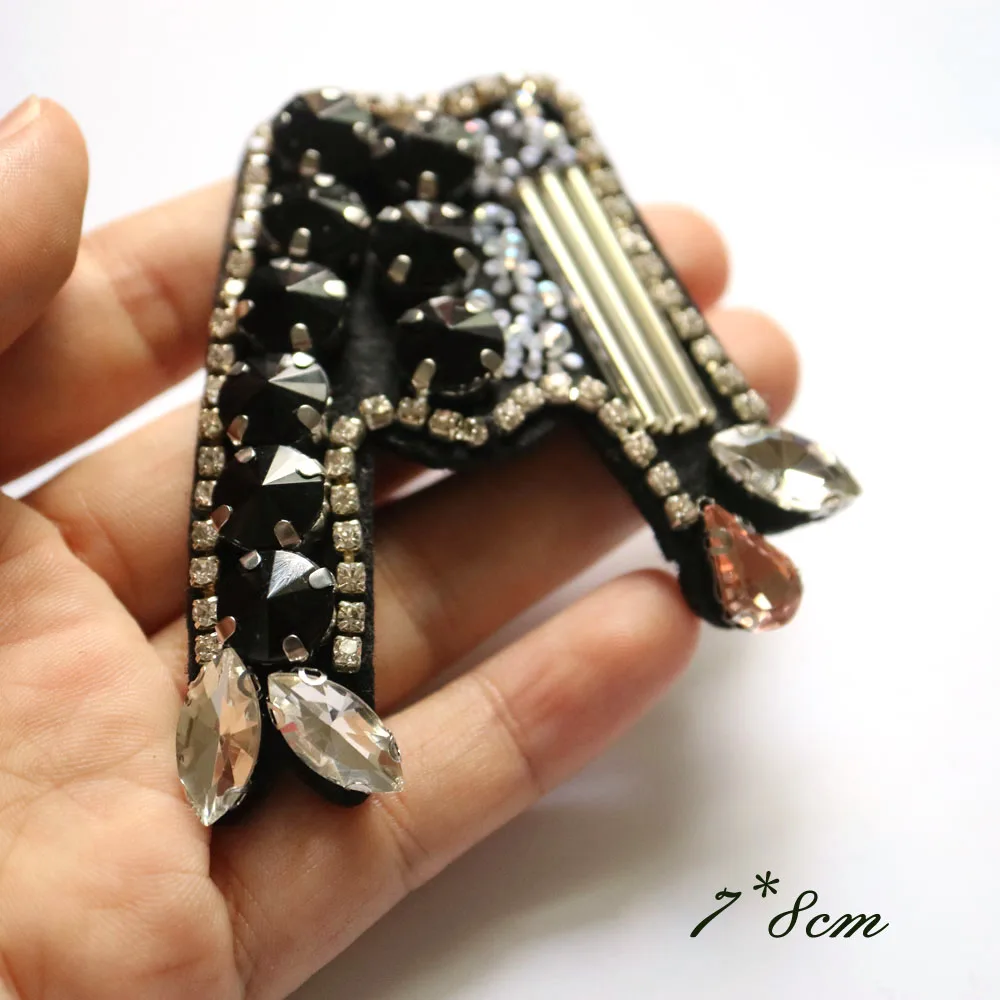 letter A beaded patches for clothes副本