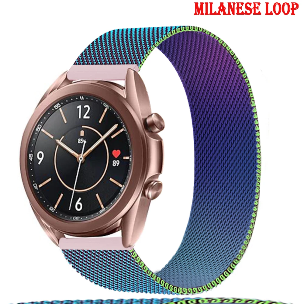 Ремешок магнитный для Samsung Galaxy watch 3 45 мм 41 мм/Active 2 46 мм/42 Gear S3 браслет часов Huawei GT/2/2e