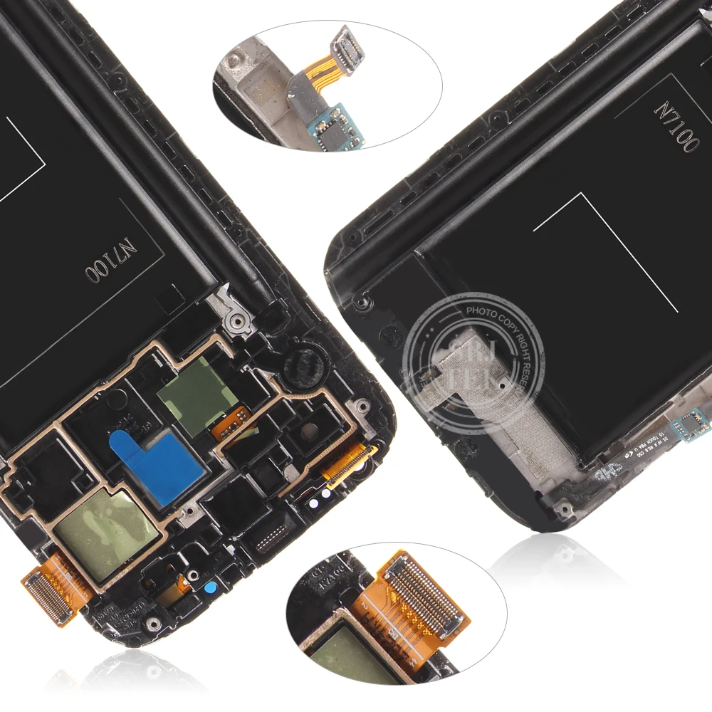 Экран для Samsung Galaxy Note 2 N7100 LCD сенсорный дигитайзер Сенсорное стекло в сборе с