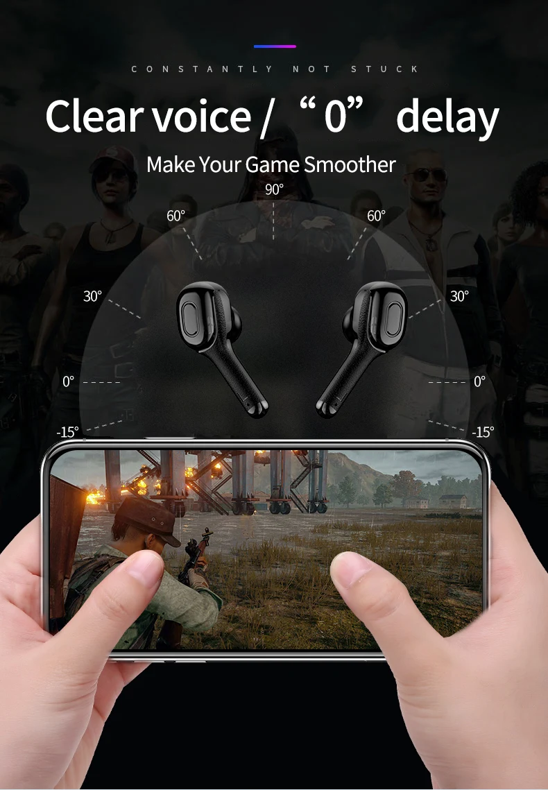 Ubeamer T9S Беспроводная Bluetooth мини-гарнитура Водонепроницаемая пота Шумоподавление для спорта