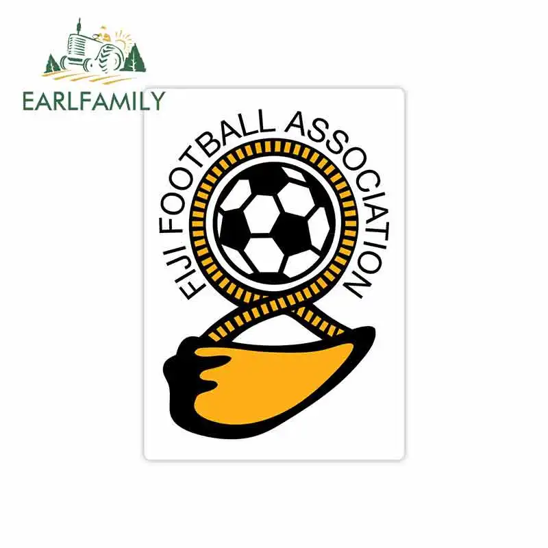 

EARLFAMILY 13cm x 9.1cm for Fiji Football Association Logo Car Stickers Vinyl JDM Waterproof RV VAN Fine Decal 3D Car Graphics