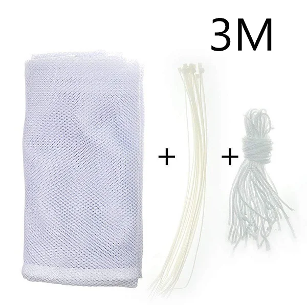 3M White 2 м/3 м детское обеспечение защиты сетки лестницы защита от падения чистая лестница балкон перила мягкий забор белый детский ПЭТ протектор - Цвет: 3M White