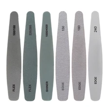 1PC limes à ongles Double face tampon de ponçage pédicure lavable manucure accessoires de soin des ongles outils de beauté 100/150/180/220/280(China)
