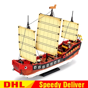 

XingBao 25001 Lepins MOC Creator Cantonese Galleon Building Blocks Bricks Toys Kinder Weihnachten spielzeug Geschenke Ziegel