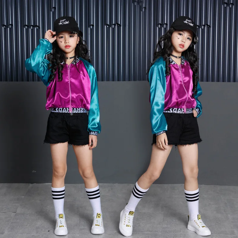 

New Year's Day Children Hip Hop Childrenswear Boy's Autumn And Winter Long Sleeve Hip Hop Dancing Dress Children Jazz Costumes C