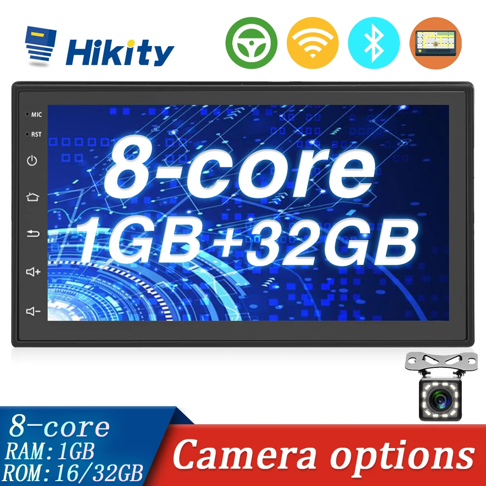Hikity DSP 8 ядер 32 ГБ 2 Din Android автомобильный мультимедийный плеер GPS-навигация Wifi