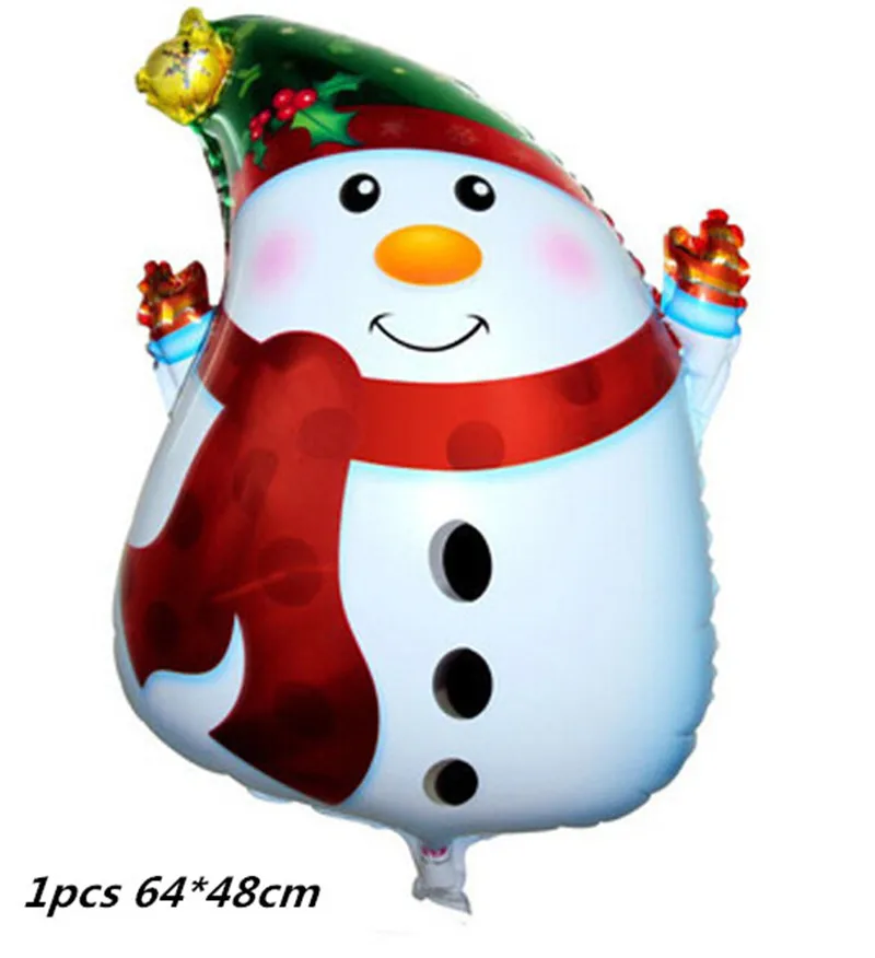 50 шт рождественские подарочные сумки Рождественская елка пластиковая упаковочная сумка Снежинка коробка с рождественскими конфетами новогодний спрос среди детей сумка Noel Navidad - Цвет: 1pcs 64x48cm