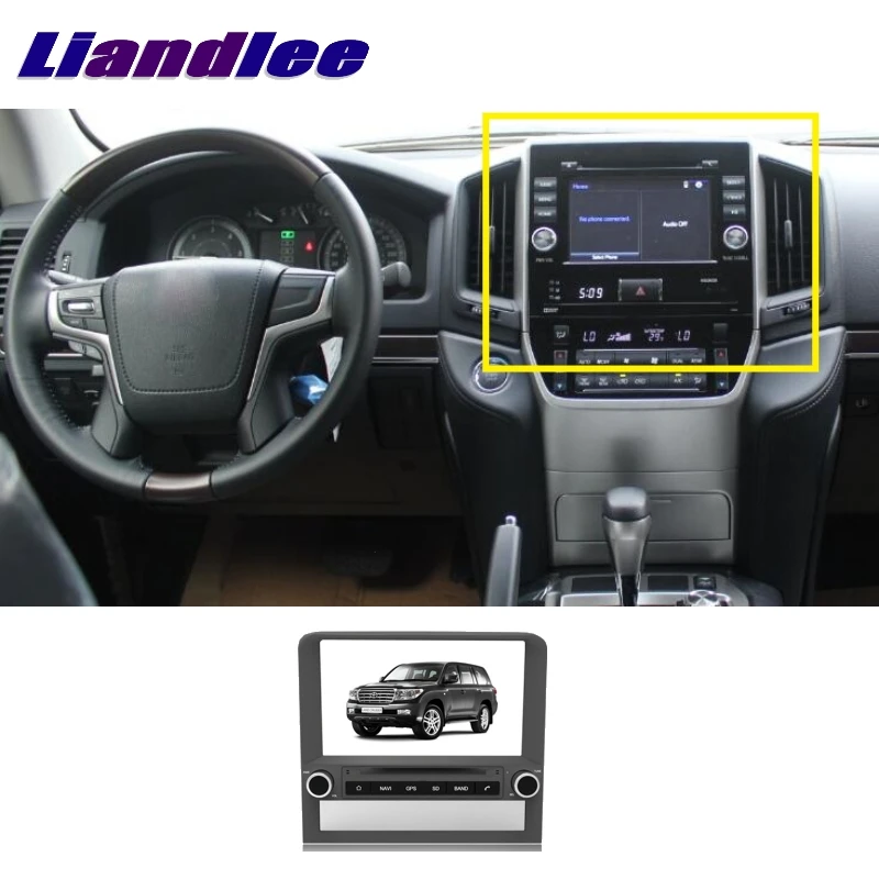 Для Toyota Land Cruiser LC200~ LiisLee автомобильный мультимедиа, ТВ DVD gps аудио стерео Hi-Fi радио стиль навигация NAV