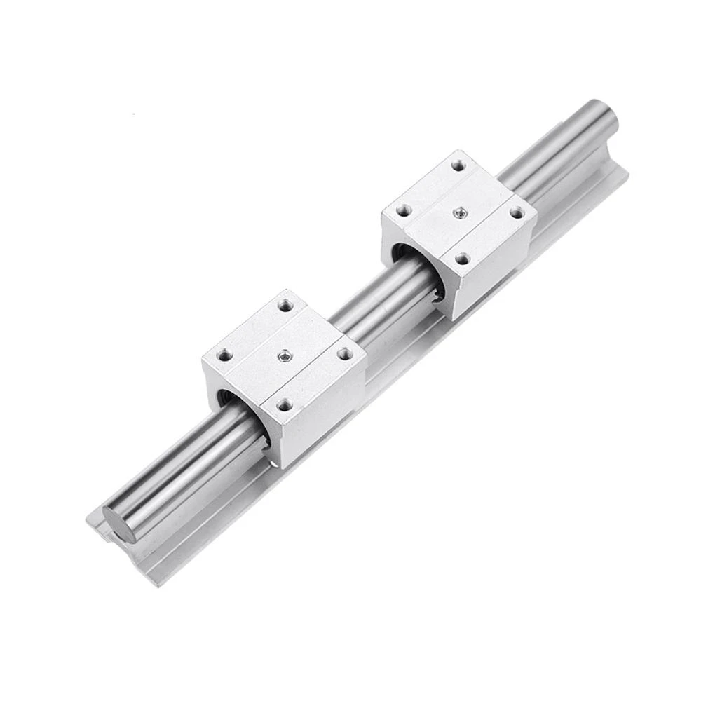 Industrial & Scientific Linear Rails 1PC SBR12 Linear Guide Rail Length 300mm Chrome Plated