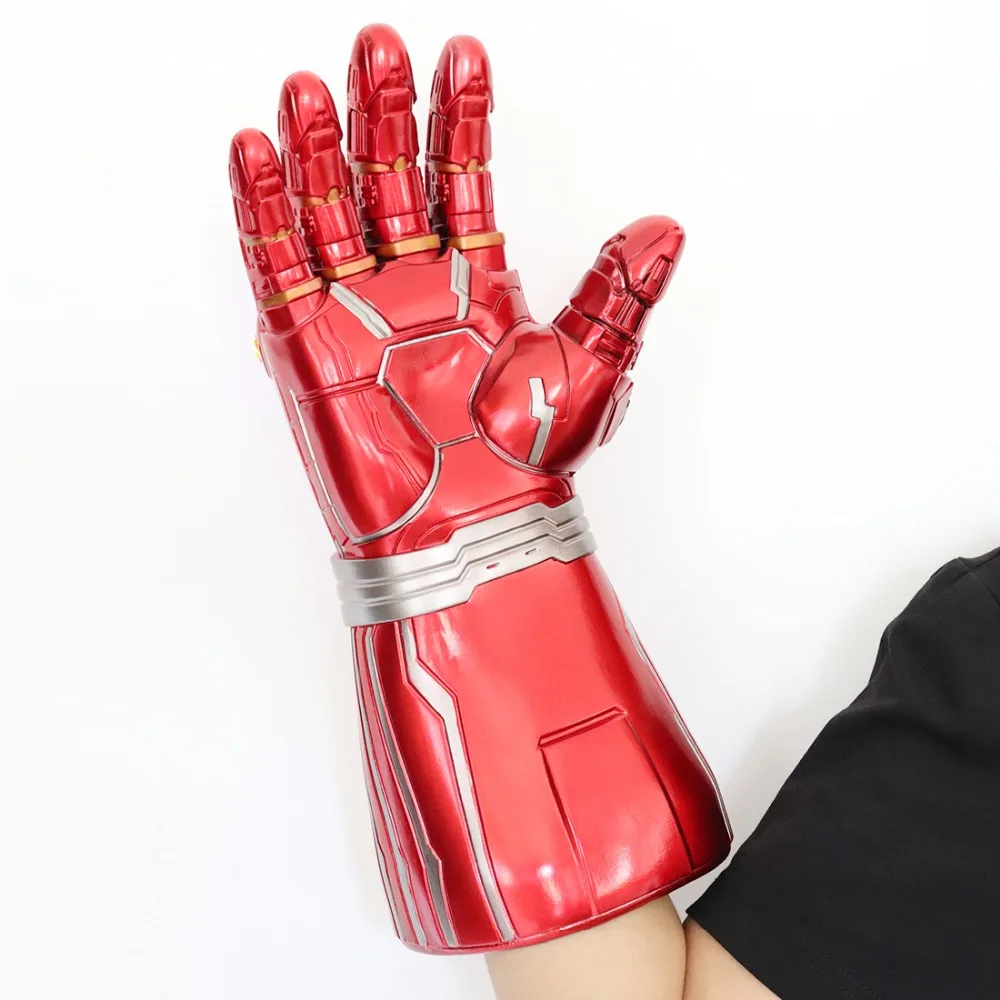 Endgame супергерой Тони Старк для косплея Железного человека рука перчатка Бесконечность рукавица Халк правая рука танос светодиодный перчатки игрушка для детей и взрослых опора