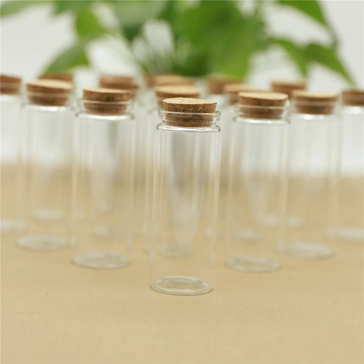 

6 pcs/lot 37*100mm 80ml Glass Jars Test Tube Storage Spice Corks Small Glass Bottle Stopper Candy Containers Vials Glassware
