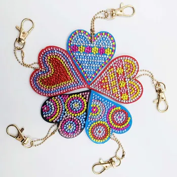 

DIY Diamond Painting Keychain Bag Decorations Jewelry Keyring Diamond Embroidery Sale Key Buckle Cartoon Handmake Gifts