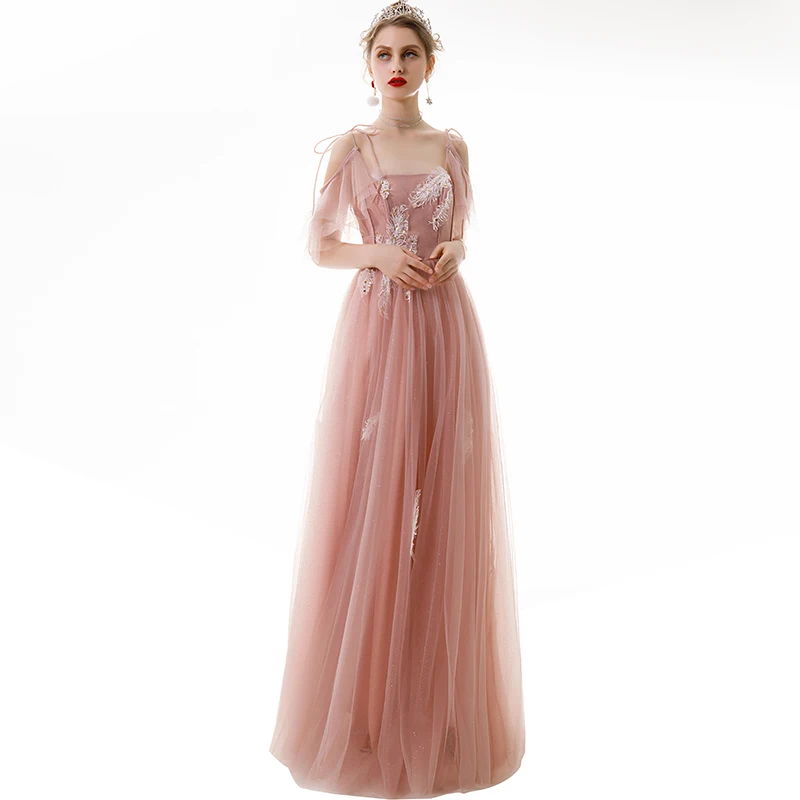 

beach style party Dresses lovely elegent Prom silky organza Dresses corset Vintage Tulle Dress OM-063