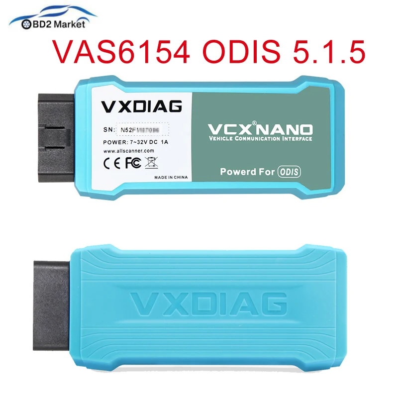 VXDIAG VCX NANO 6154 ODIS V5.15/V4.4.10 OBD OBD2 wifi автомобильный диагностический инструмент же 5054A 6154 wifi VAG OBD2 сканер