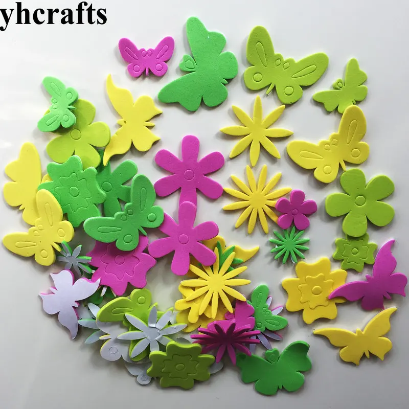 40PCS butterfly 1 сумка/Лот. Животноводческая ферма скота пенные наклейки, набор для скрапбукинга. Игрушки для раннего развития детей детский сад искусство ремесла игрушки торговля OEM - Цвет: 40PCS butterfly