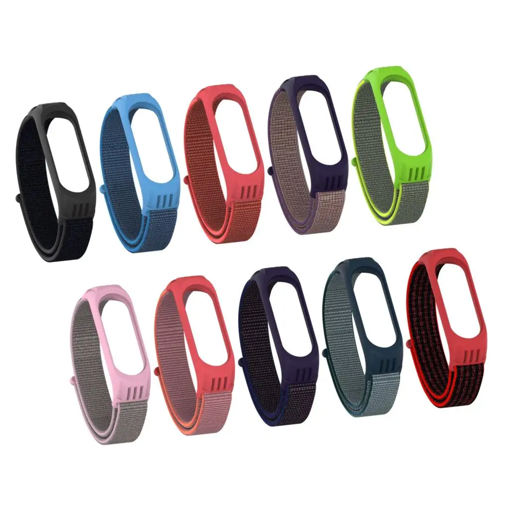 Nylon strap For Xiaomi mi band 3 4 strap Smart bracelet Soft Sport Wristbands For Mi band 4 NFC Global Smart watch women men