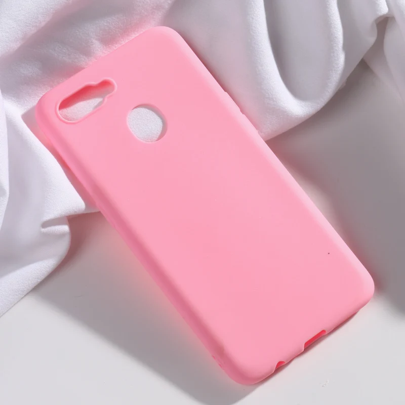 Rose Pink Для OPPO AX7 чехол 6,2 ''силиконовый мягкий чехол для телефона ярких цветов для OPPO A7 OPPOA7 CPH1901 Чехлы для OPPO A5S A7 A 7 ax7 a x7 чехол - Цвет: Rose Pink