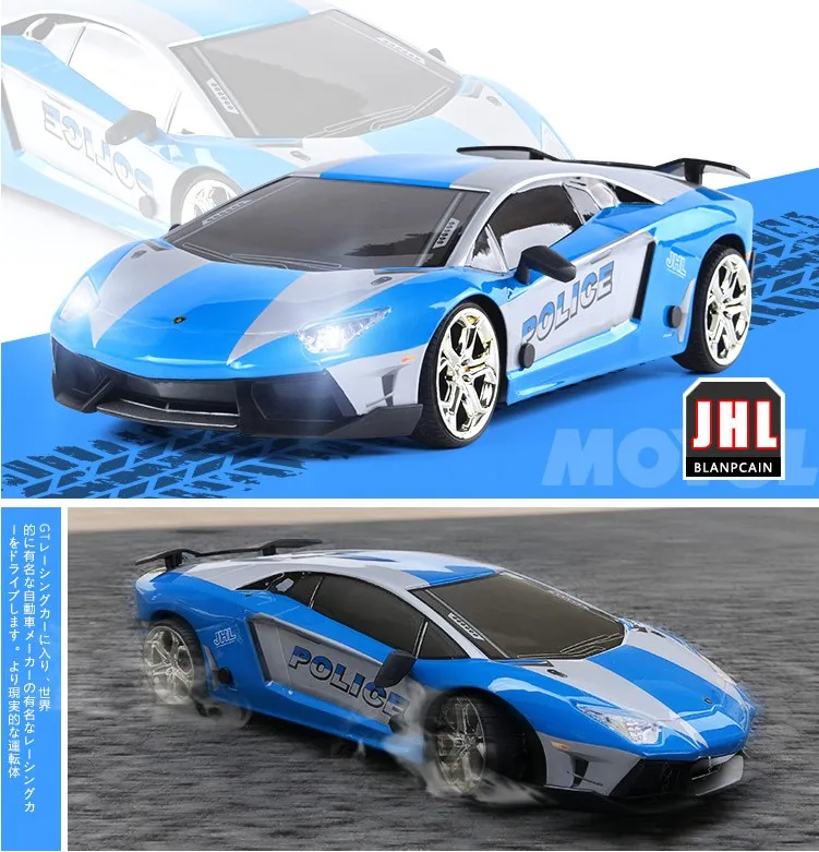4WD высокая скорость RC Дрифт гоночный автомобиль радиоуправляемые автомобили Дистанционное управление автомобиль игрушки подарок для мальчиков - Цвет: Синий