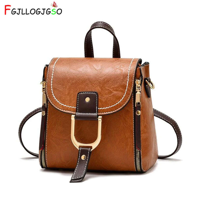 

2019 Luxury Famous Brand Designer Women Leather Backpack Female Casual Shoulders Bag Teenager School Bag Fashion Women's Bags