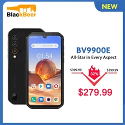 Blackview BV9900E IP68 Rugged Smartphone 6GB+128GB Waterproof Mobile Phone 48MP Camera Android 10 4G LTE Cellphone 4380mAh NFC