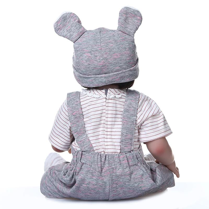 NPK 48 см полное тело Мягкие силиконовые реалистичные гибкие bebe куклы reborn baby cuddly сладкие Премиум Детские куклы с одеялом