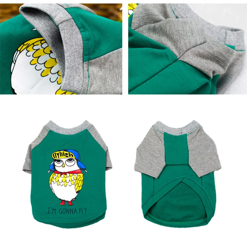 Эластичные толстовки маленьких размеров, одежда для собак, комбинезон для собак, Модный хлопковый костюм для щенков-питомцев, для мопса, французского бульдога