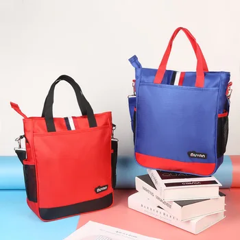 

2020 New Large Capacity Children Student A4 Paper School Cross Body Shoulder Handle zipper Make Up Lessons Homeworks Book Bags