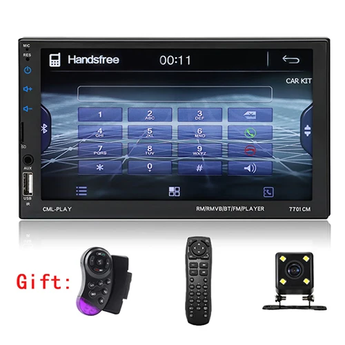 Maiyue star 7 дюймов HD Touch 2 Din автомагнитола автомобильный мультимедийный плеер Автомагнитола MP5 USB Bluetooth аудио стерео камера заднего вида - Цвет: MP5 with 4 led cam
