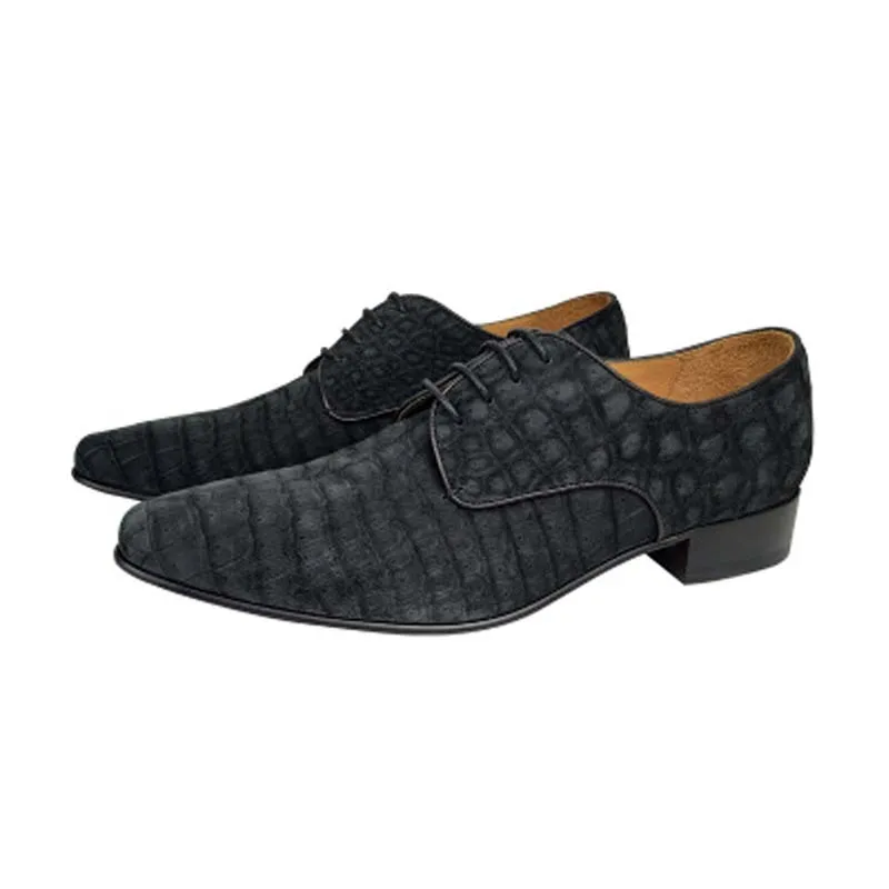 

yulonggongwu British men formal shoes black business male shoes crocodile shoes crocodile leather men shoes frosted men shoes