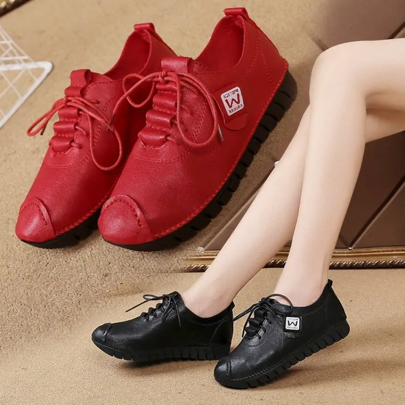 Женские теннисные кроссовки Tenis Feminino дышащие женские туфли из ПУ на толстой