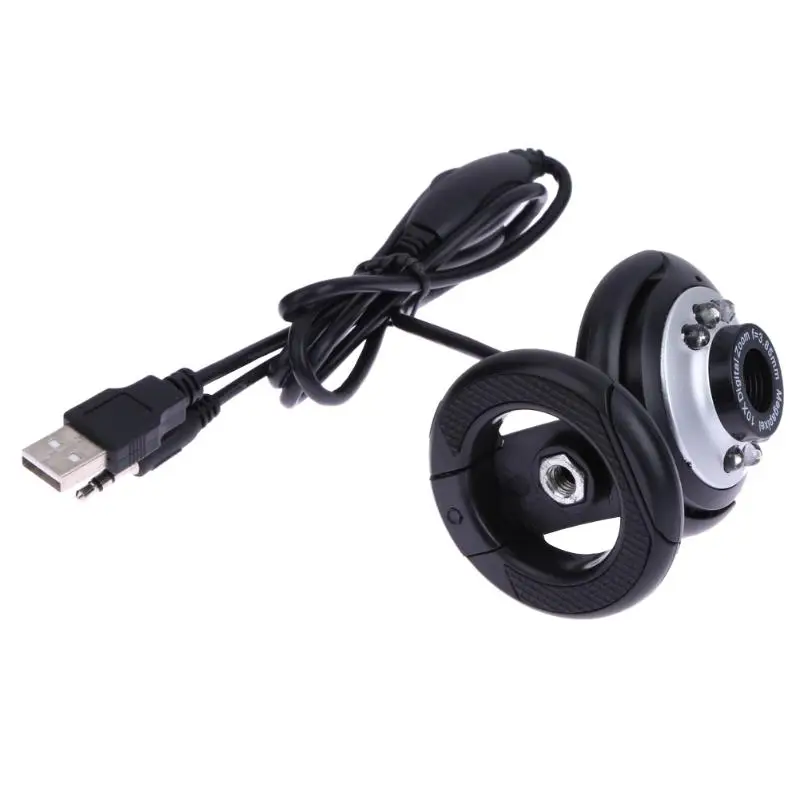 0,5 мегапикселей 50 м 6 светодиодный USB Проводная веб-камера CMOS сенсор камера Веб-камера с микрофоном для ПК ноутбук Настольный компьютер