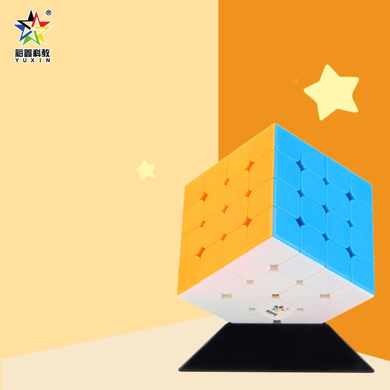 Yuxin Little Magic 4x4 магнитные кубики без наклеек магнитные кубики головоломка магнит 4x4x4 M Детские Cubo Magico рождественские подарки