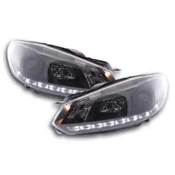 

FKFSVW13611faro Daylight daytime running lights for VW Golf 6 Type 1K year Constr. 08 '-Black