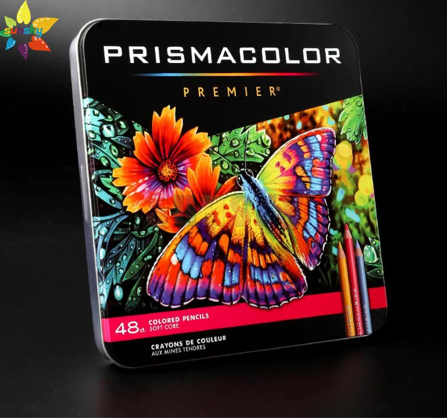 original 48 color Prismacolor Premier soft colored pencils,Prismacolor  Premier 48, Sanford artist pencil with 8 extra art tools - AliExpress