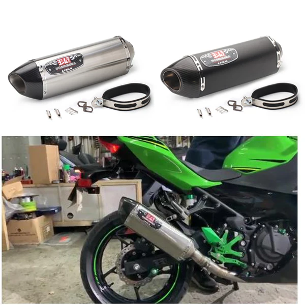 51 мм Универсальный мотоциклетный выхлопной трубы Yoshimura для NC750X CBR300 Ninja 400 Z900 GSX750R K6