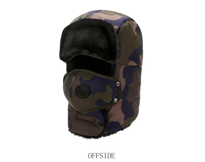 Chapéu de Inverno Masculino à Prova de Vento e Quente Unisex ao ar Proteção da Orelha Hssee Oficial Autêntico Moda Camuflagem Livre Chapéu Cobertura Completa 7 quente unisex ao ar livre chapéu cobertura completa proteção da orelha