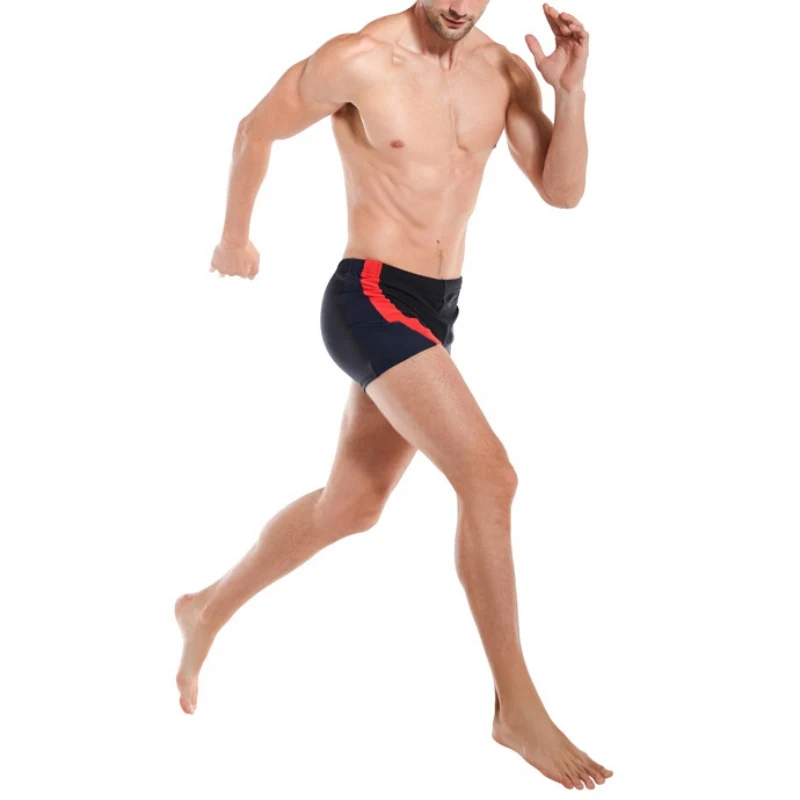Новинка, Мужская одежда для плавания размера плюс, дышащие плавки для плавания, водонепроницаемые быстросохнущие шорты-боксеры, высокоэластичные пляжные плавки